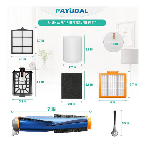 Piezas De Repuesto Para Shark Ai Av2511ae Av2501s Av2610w...