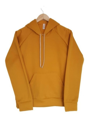 Saco Buzo Hoodie Con Capota Para Dama - Mostaza