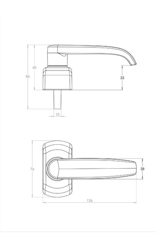 Imagen 3 de 3 de Acceso Exterior Manija Antipánico Jaque Sin Llave (negro)