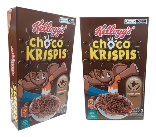 Cereal Choco Krispis Kellogg's Kit Com 2 Unidades De 530g
