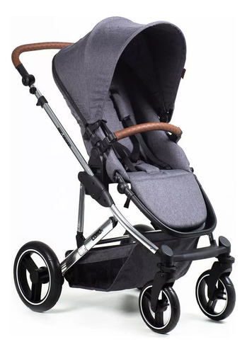 Carrinho Com Moisés E Bebê Conforto 4 Asphalt Abc Design
