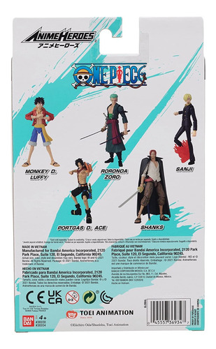 Imagen 6 de 10 de Portgas D. Ace One Piece Bandai Fig 17cm +16 Articulaciones