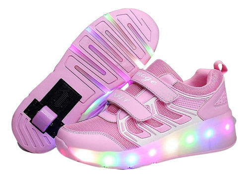 Patines Patín Zapatos Championes Para Niños Con Luces Led