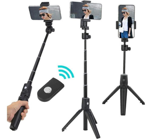 Suporte Para Celular Pau De Selfie Disparador Bluetooth S03