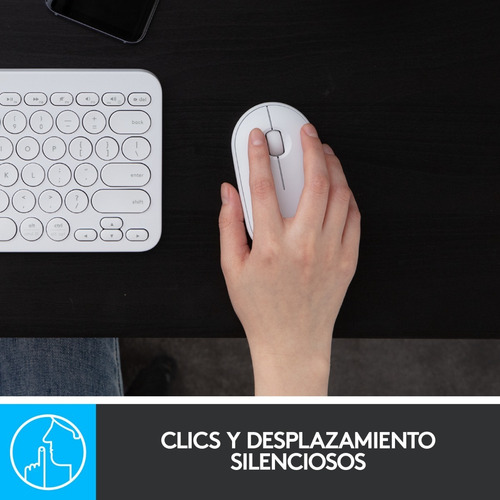 Mouse Wireless Bluetooth Logitech Pebble M350 Blanco