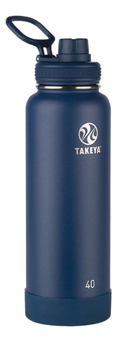 Botella Takeya 1,18l Antigoteo Blue