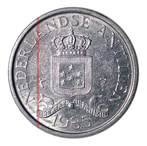 Moneda 1 Centavo 1985 Antillas Neerlandesas Utrecht Bonita