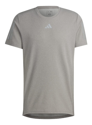 Playera adidas Run Heather Tee Para Hombre Con Logotipo