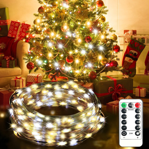 Oayataco Guirnalda Luz Led Pie Impermeable Modo Navidad Para