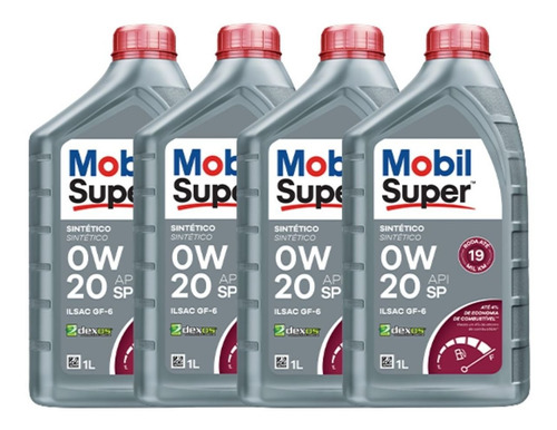 Imagem 7 de 10 de 4 Óleo De Motor Mobil 0w20 Api Sp Ilsac Gf-6 Dexos1 Gen 2