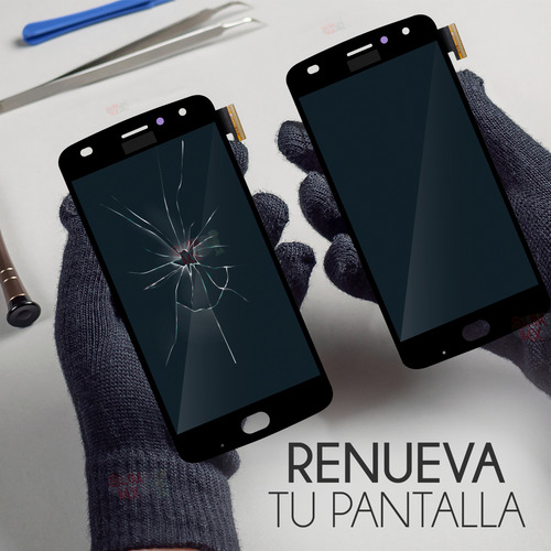 Pantalla Completa Compatible Con Moto Z2 Play Xt1710 Amoled Color Negro