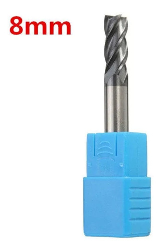 Cortador Broca Router Cnc 8mm 4flaut Para Metal Madera Hrc45