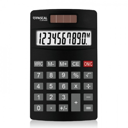 Calculadora De Bolsillo Pascal Clipper 10 Digitos Solar