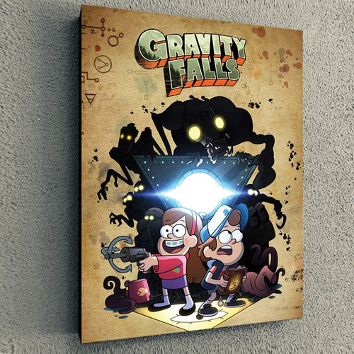 Cuadro De Serie Gravity Falls Poster 2  30 X 40 X 4 Cm