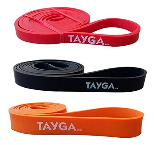 Set De 3 Bandas De Resistencia Largas Para Pull Ups
