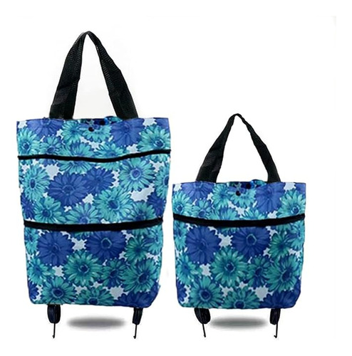 Trolley Bolsa Compras Plegable 2 En Plegable Para Compras