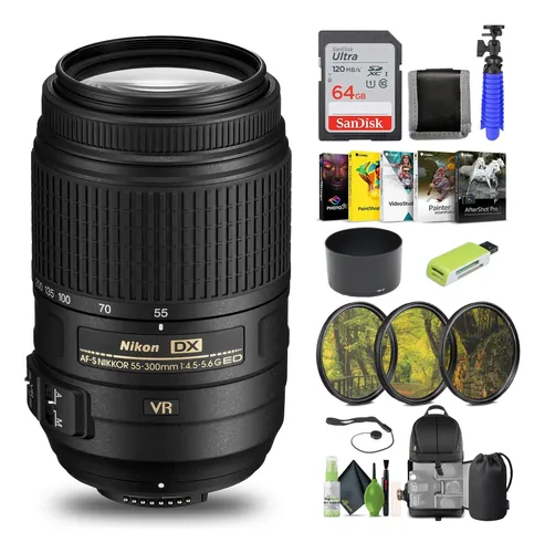 Lente Nikon Afs Dx 55300mm F/4,55,6g Ed Vr | MercadoLivre