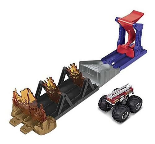 Juego Hot Wheels Monster Trucks Fire Through Hero 164