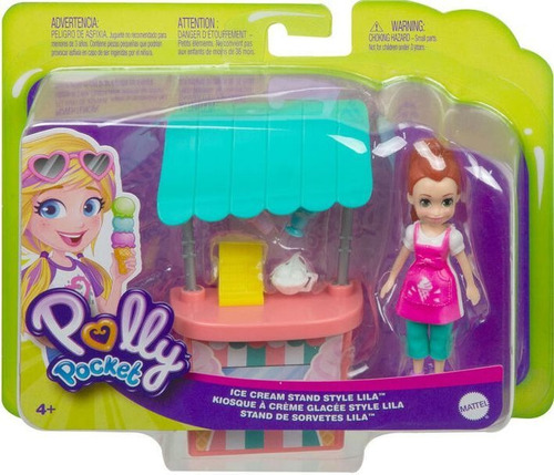 Polly Pocket - Puesto De Helados De Lila - Original Mattel 