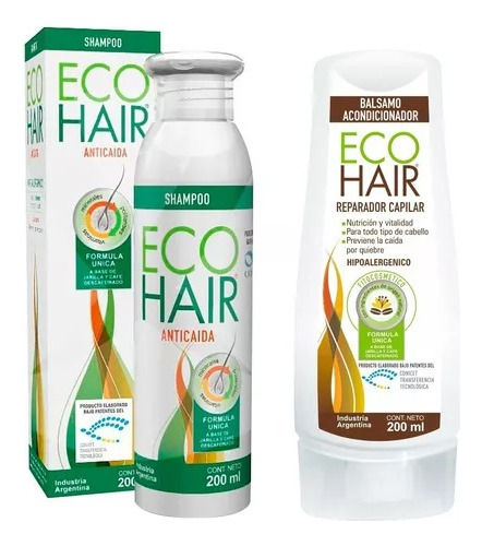 Ecohair Kit Set Shampoo + Acondicionador Anti Caida 