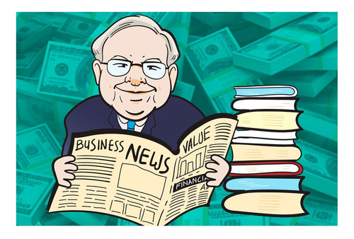 Vinilo 20x30cm Warren Buffet El Mejor Inversor Finanzas M5