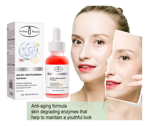 Serum Facial Solución Peeling Aha 30% + Bha 2% Exfoliante 30
