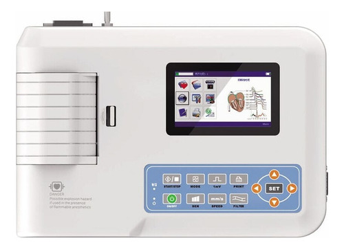 Electrocardiografo De 3 Canales Contec Ecg300g