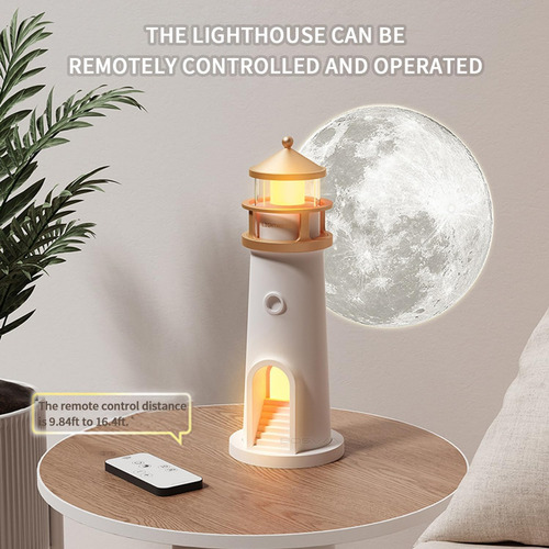 Lámpara Faro Proyección Lunar Led Control Remoto Decorativa