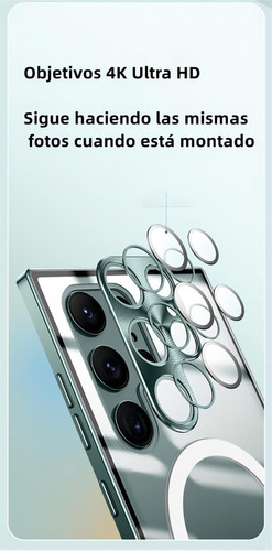 New Carcasa De Carga Inalámbrica Con Bisel Metálico P/samsung