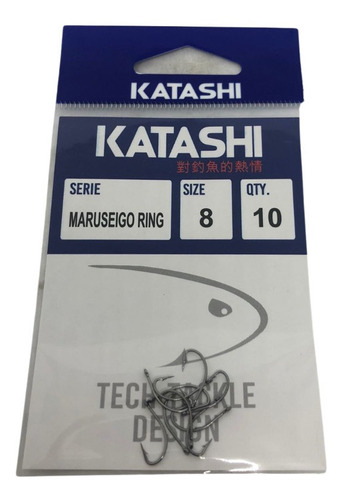 Anzuelos Katashi Maruseigo Ring N8 Paquete X 10u Boga Carpa