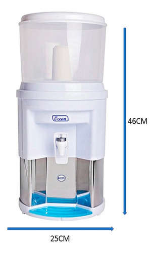 Filtro De Água Alcalina Tripla Ação Branco + 4 Vela Premium