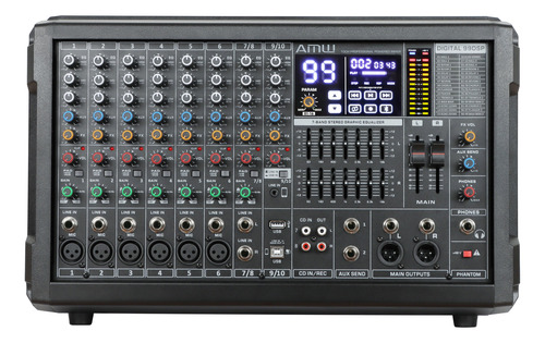 Amw Tank 10 Mesa De Som Amplificada Usb Efx Hi End Canais !