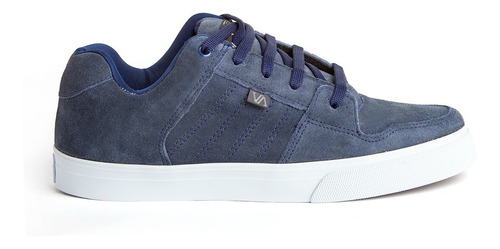 Imagen 3 de 5 de Zapatillas Skate Urbanas Cuero Azul Envio Gratis Valimited