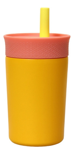 Vaso De Acero Inoxidable Con Pajita De Doble Pared De 12 Oz