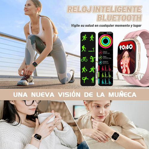 Smartwatch Reloj Inteligente Llamada Mujer Hombre Plus