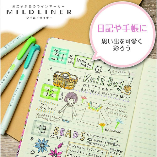 Zebra Mildliner Juego Completo 25 Colores Vibrantes Ide...