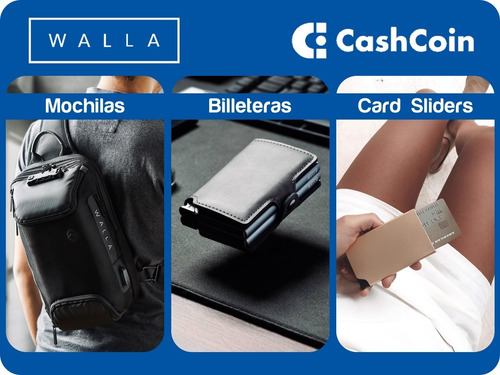 Imagen 6 de 8 de Billetera Walla Wallets Stone Black & Bx - Proteccion Rfid