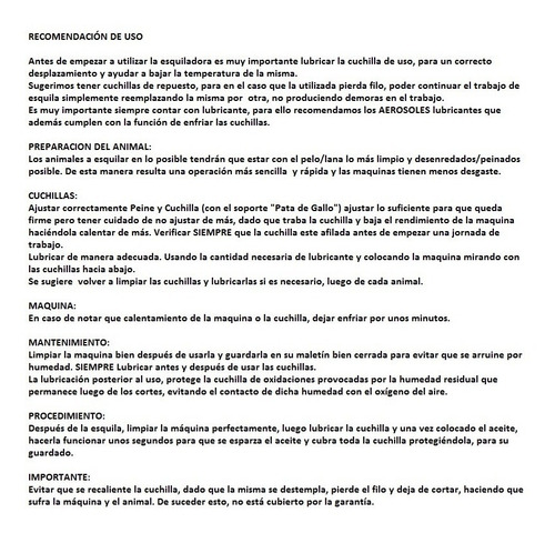 Imagen 8 de 10 de Esquiladora Cortadora Ovinos Llamas Ovejas Ganado Pelo Gts