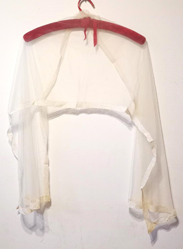 Liquido Mantilla Vintage De Tul Y Puntillas Impecable (Usado)