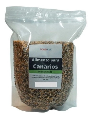 Alimento Para Canarios, Finches, Mixtura Semilla Premium 1.8