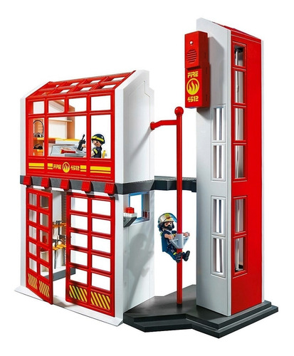 Playmobil City Action Estación De Bomberos Con Alarma 5361