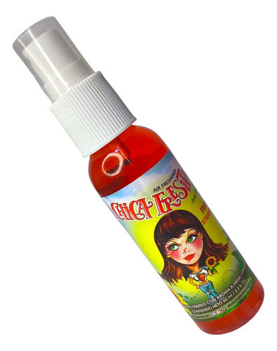 Aromatizante En Spray 65ml La Chica Fresita Para Auto/camion Color Rojo Fragancia Fresa
