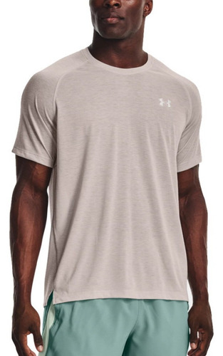 Playera Running Under Armour Streaker Gris Hombre 1361469-59