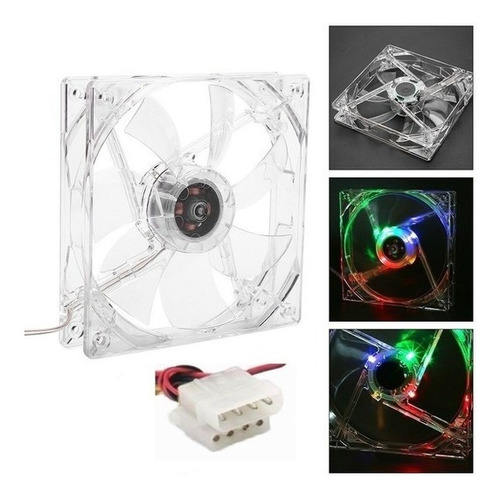 Ventilador -fan Cooler 12x12x2.5 Cm Incubadora 12v Pc Luces