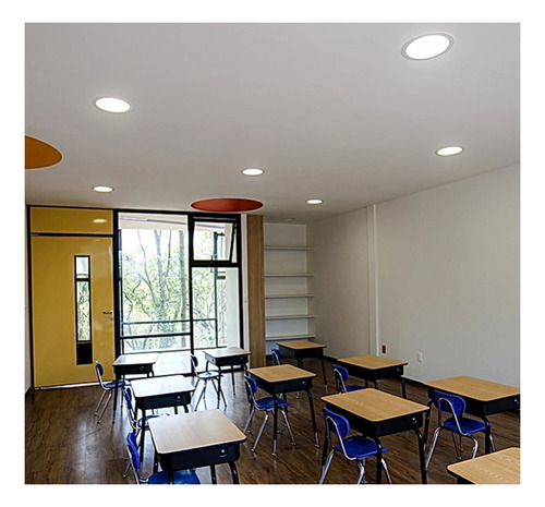 Lámpara De Techo L6338-1e0 Luna 9 Flat Ii 3000k 100-140v Blanco