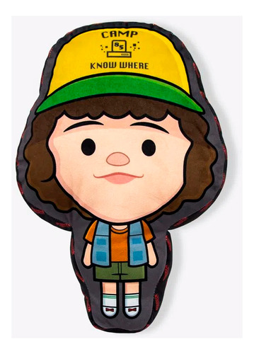 Almofada Formato Fibra Dustin Stranger Things Zona Criativa Cor Cinza-escuro