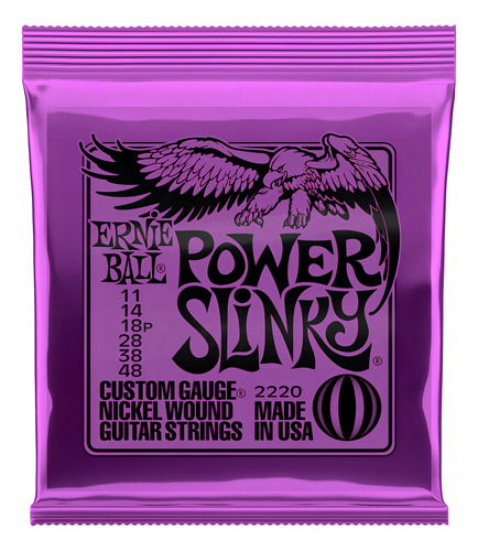 Cuerdas Guitarra Eléctrica Ernie Ball Power Slink 11-48 2220