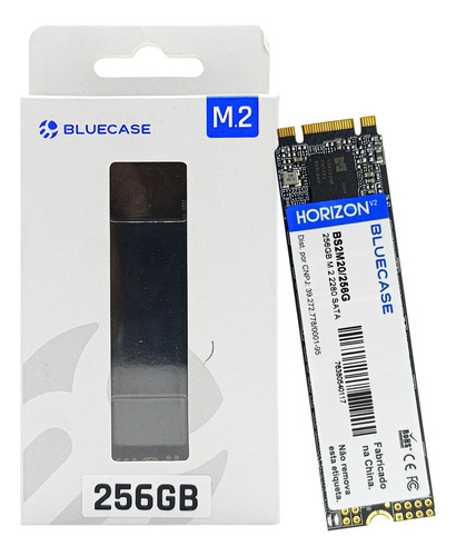 Ssd M.2 256gb Bluecase Sata 6gb/s Horizon V2 Rápido Cor Preto