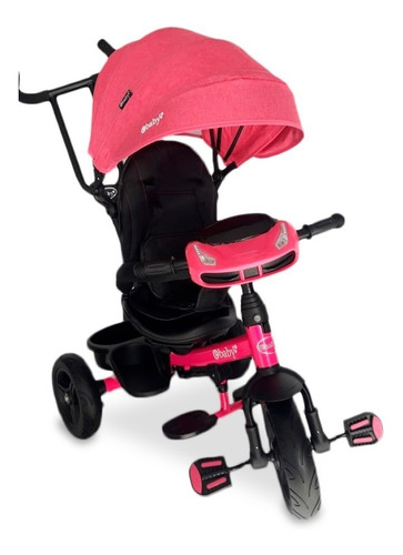 Imagen 2 de 3 de Triciclo Paseador Asiento Giratorio Mp3, Bluetooth Y Usb