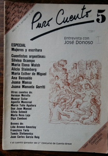 Revista Puro Cuento Nº 5 / Año 1987 / Jose Donoso